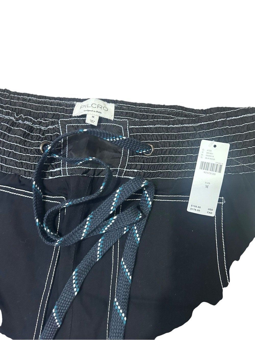 Anthropologie Pilcro Reworked Wide-Leg Sport Pants /black white statement pants - Picture 4 of 6